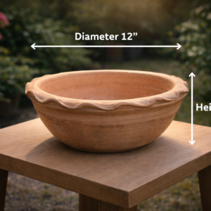 Peshawari Clay Bowl 🏺🌿 12"