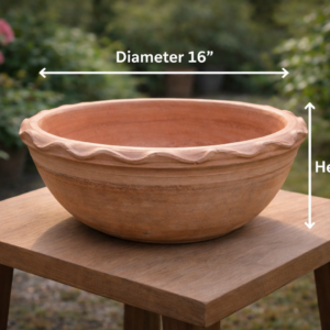 Peshawari Clay Bowl 🏺🌿 16"