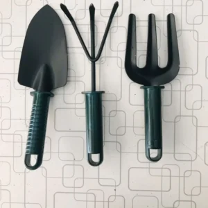 Garden Tools Set, 3 Pcs, 10" (Plastic Handle)